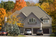 Large Suburban House with Fall colors as Photographed for Elio D