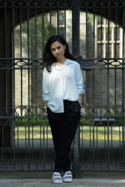 Location Portraits of Tania Torres at Trinity College in the Uni